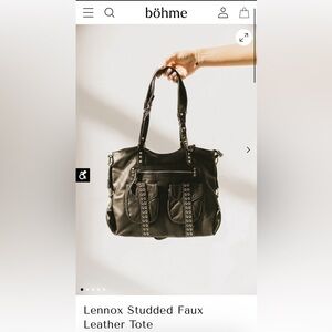 Bohme Black Studded Tote
